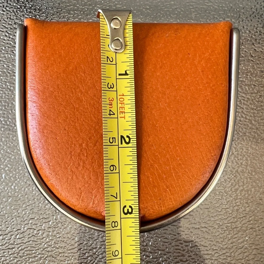Vintage 50-60’s Caramel Leather Coin Wallet